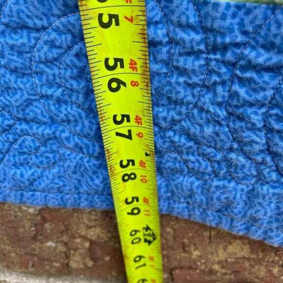 Boxy Stars Throw Quilt Floral Calico Geometric Squares 70" x 59" - Picture 12 of 13